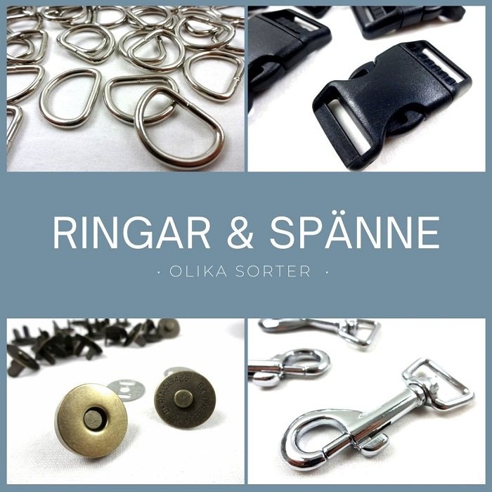 D-ringar, spännen m. m. - Jonic Textil AB
