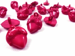 K944 Knapp Fågel cerise (25 st)