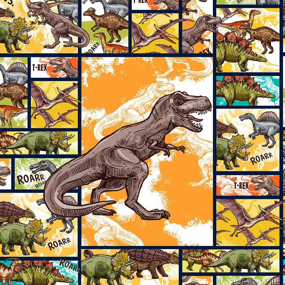 T5398 Joggingtyg Dinosaur i ruta (40 x 50 cm) 5-pack