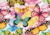 T6361 Trikå Färgglada fjärilar (5 m)