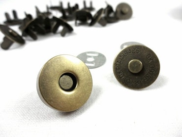 S606 Magnetlås 18 mm antikguld (2/20/100 st)