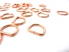 S251 D-ring 20 mm roséguld (10/50 st)