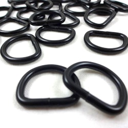 S251 D-ring svart 16 mm (50 st)
