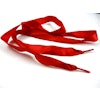 B651 Satinbandssnodd med plaständar röd (110 cm) (10 fp)
