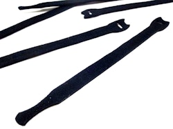 B702 Kardborrband för kabelhantering 20 cm svart (10 st)
