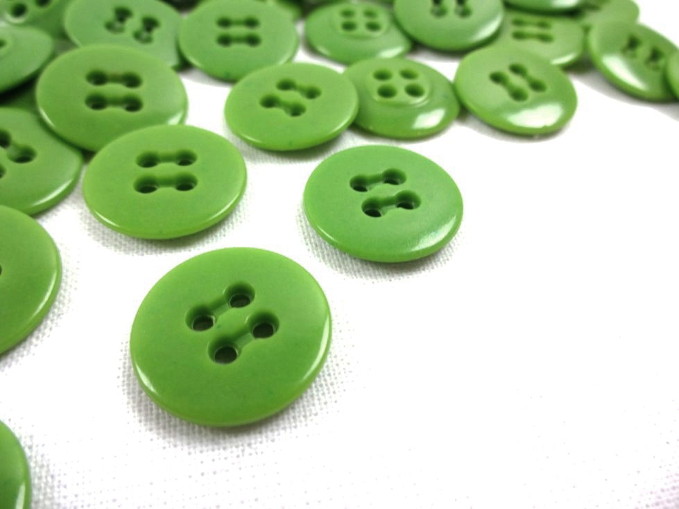 K010 Knapp 17 mm grön (2:a sort) (100 st)