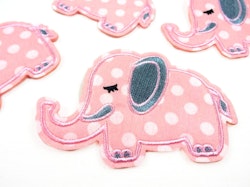 M357 Tygmärke Elefant rosa (10 st)