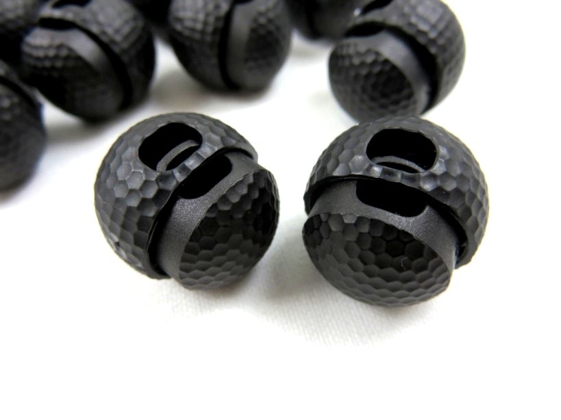 S230 Snörlås Golfboll 18 mm svart (24 st)