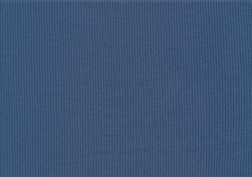 T5738 Ribbad trikå jeansblå (6m/ styck)