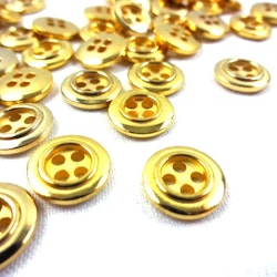 K140 Knapp 12 mm guld (25/100 st)
