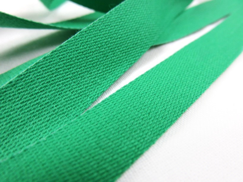 B500 Bomullsband 14 mm mellangrön (20m)