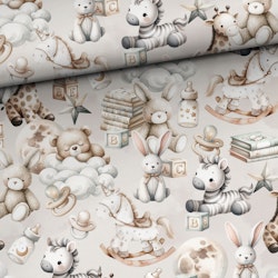 V1154 Bomullsväv Baby beige (5 m)