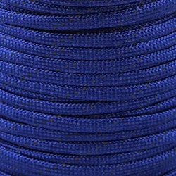 B469 Polyestersnodd med reflex 4 mm royalblå (25 m)