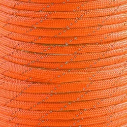 B469 Polyestersnodd med reflex 4 mm orange (25 m)