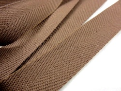 B600 Bomullsband 20 mm brun (50m)