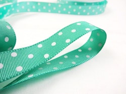 B438 Ripsband Prick 16 mm grön (25 m)