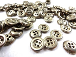 K444 Knapp metall 13 mm silver (25 st)