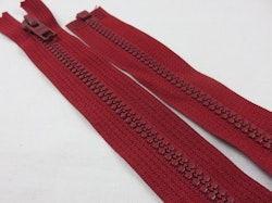D057 Blixtlås 58 cm Opti delrin delbar 6 mm röd