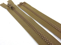 D057 Blixtlås 64 cm Opti delrin delbar 6 mm brun