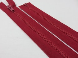 D066 Blixtlås 74 cm Salmi delrin delbar 6 mm röd
