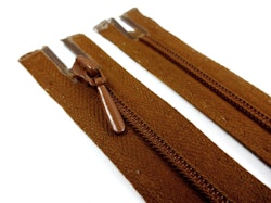 D105 Blixtlås 40 cm Opti 4 mm spiral ej delbar brun