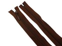 D105 Blixtlås 55 cm Opti 4 mm spiral ej delbar brun
