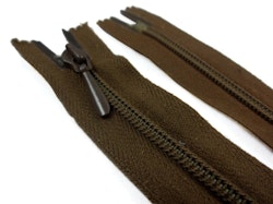 D105 Blixtlås 60 cm Opti 4 mm spiral ej delbar brun
