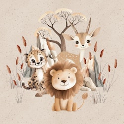 T7024 Joggingtyg Savannfamilj  (40 x 50 cm) 5-pack