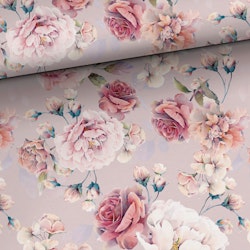 V1263 Bambuviscose Rosa blommor (5 m)