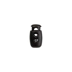 S809 Snörlås 5 mm svart (100 st)