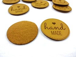 S671 Märke eko-läder Handmade brun (10 st)