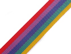 B640 Polypropylenband 40 mm regnbåge (25 m)