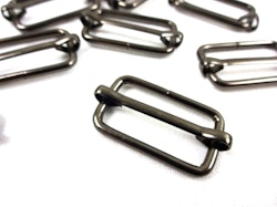 S646 Rörlig spännare metall 25 mm svart nickel (10/100 st)