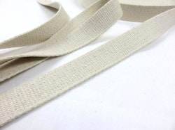 B704 Kraftigt bomullsband 25 mm beige (25 m)