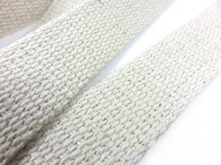 B704 Kraftigt bomullsband 25 mm beige (25 m)