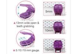 S706 Clips 5 cm lila (12 st/ fp)