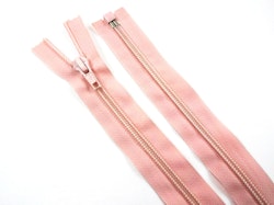 D141 Opti Blixtlås 46 cm spiral delbar 6 mm rosa