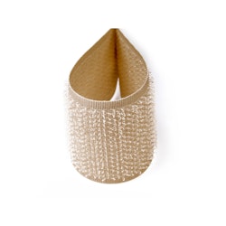 B340 Kardborrband 50 mm ljusbeige (hård) (25 m)