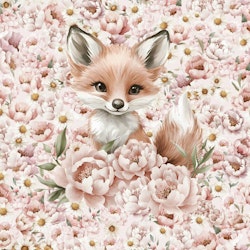 T7103 Joggingtyg Rävunge i blomsterhav (40 x 50 cm) 5-pack