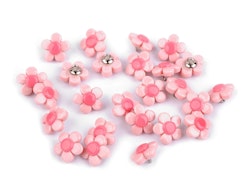 K1202 Knapp Blomma ljusrosa (25 st)