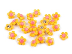K1202 Knapp Blomma gul (25 st)