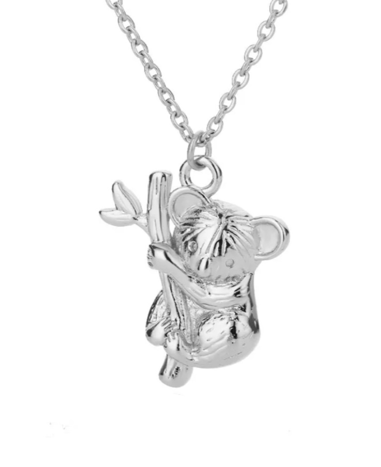 Halsband koala silver