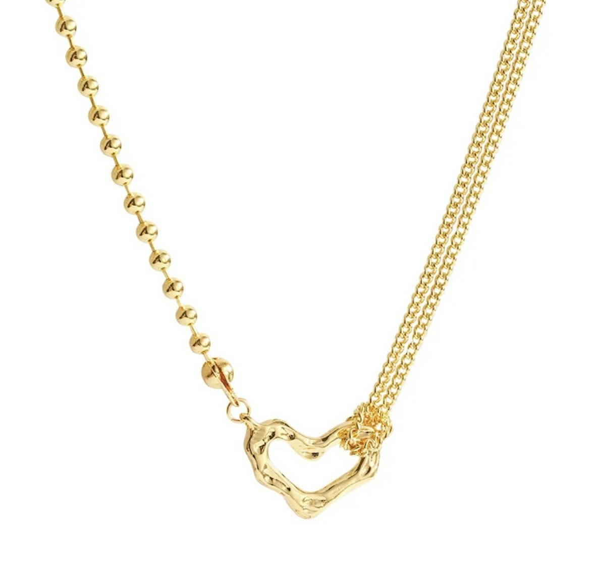Halsband - Guld - Hjärta - ASHLEY