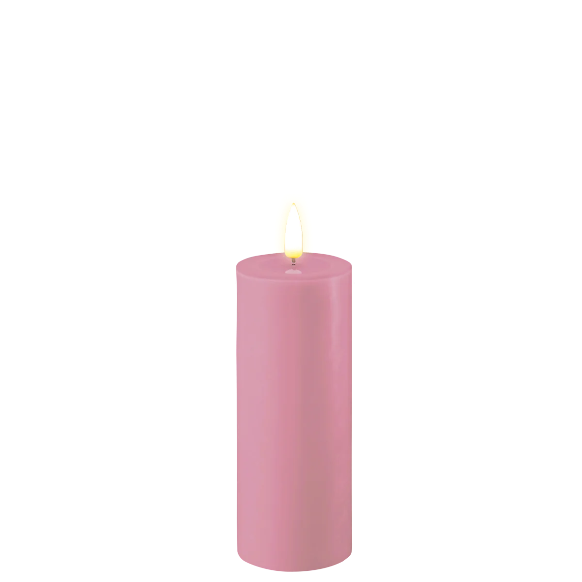 LED blockljus, Lavendel - 5 x 12,5 cm