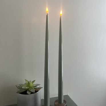2-pack led-ljus, Grön - 38cm