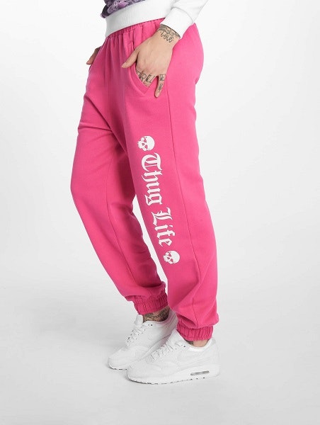 Thug Life Rosa Mjukisbyxa - Dam - Streetwear mjukisar online - Dressforsport