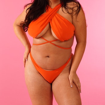 Orange bikini set