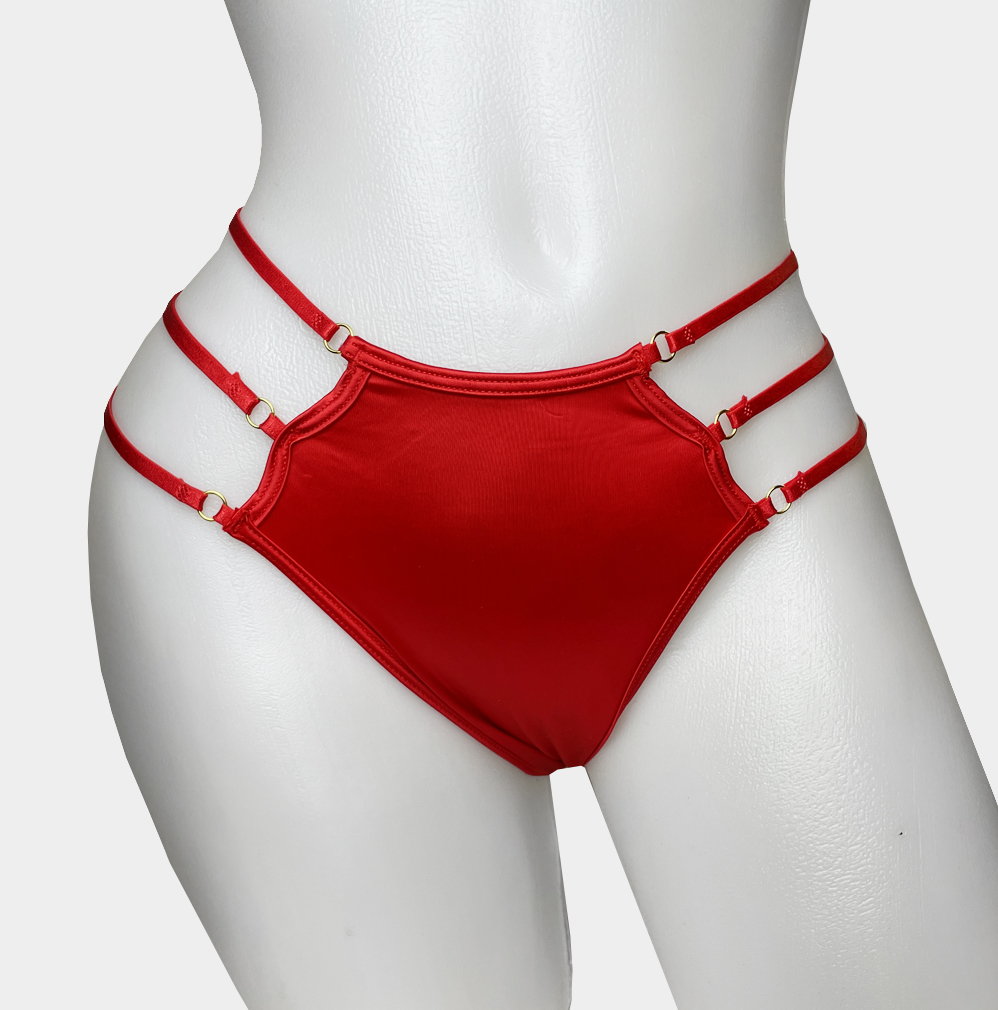 sexig röd jultrosa dam underkläder i snygg design