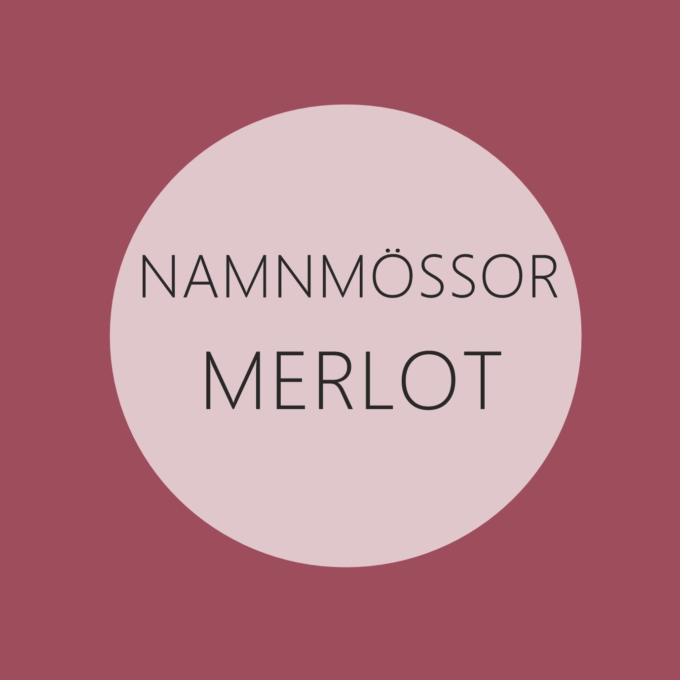 Merlot - Namnmössor - Novisen Design