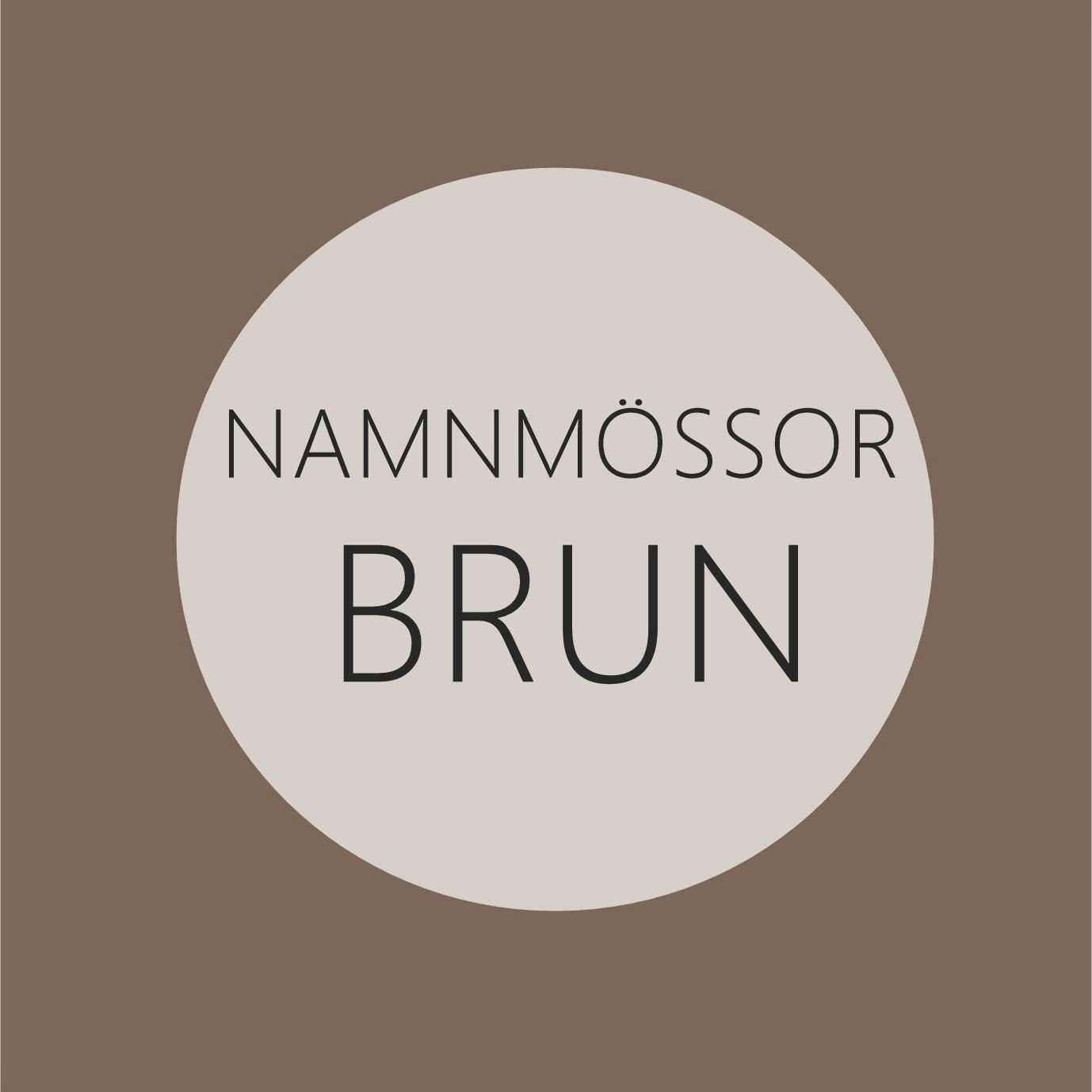 Bruna namnmössor - Novisen Design